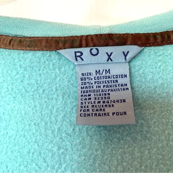 Roxy ZipUp Hoodie Floral Embroidered Beading! Rare and Super Soft! - Picture 9 of 11